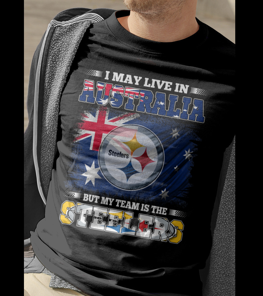 Australia Pride With Steelers Loyalty Fusion T-Shirt