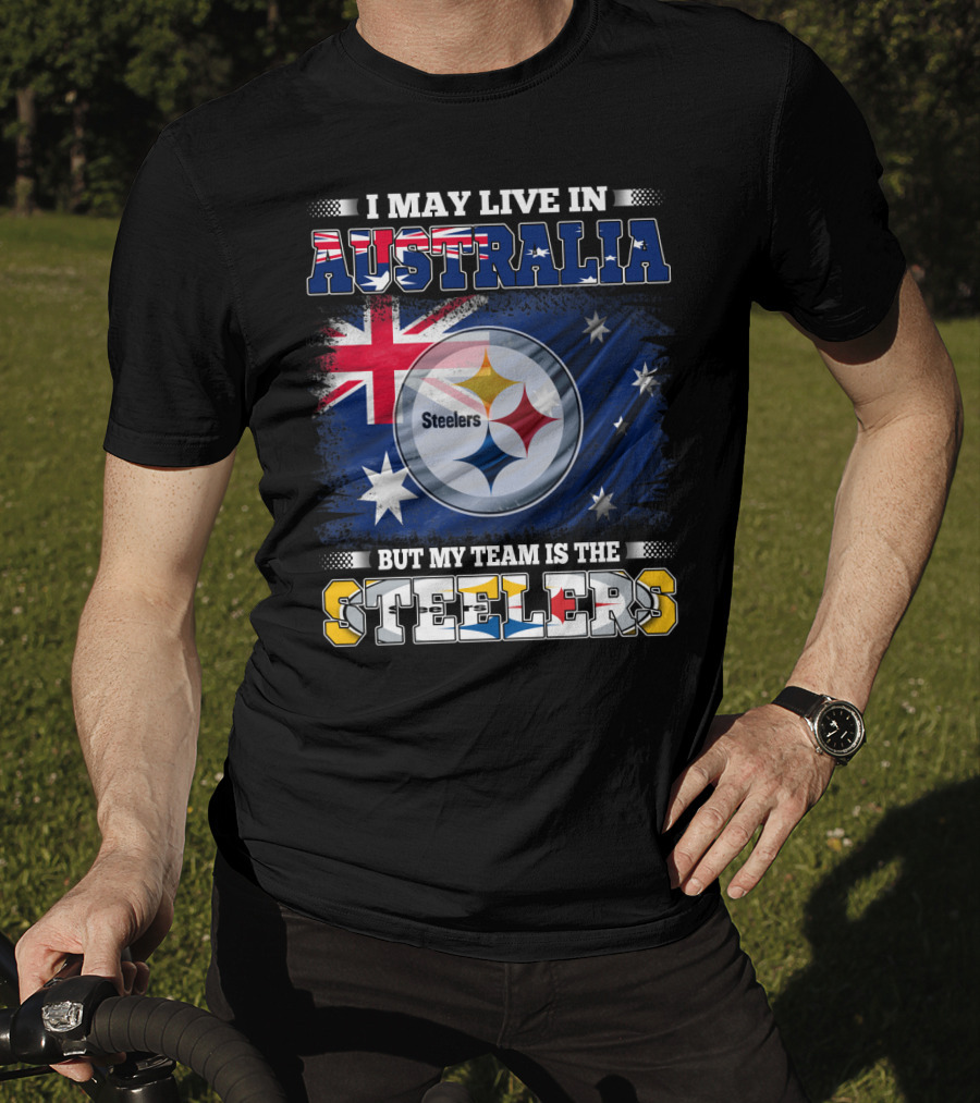 Australia Pride With Steelers Loyalty Fusion T-Shirt