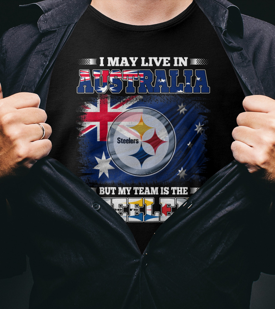 Australia Pride With Steelers Loyalty Fusion T-Shirt
