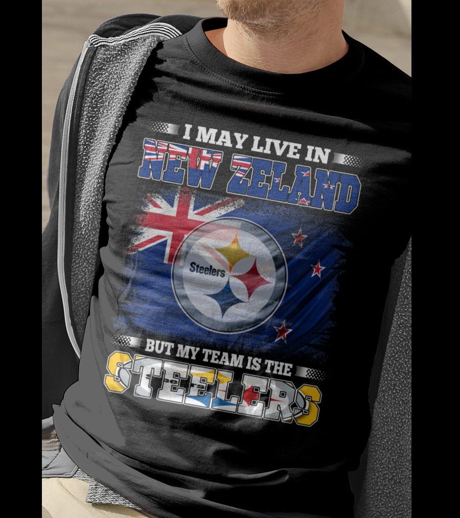 New Zeland Pride With Steelers Loyalty And Flags T-Shirt