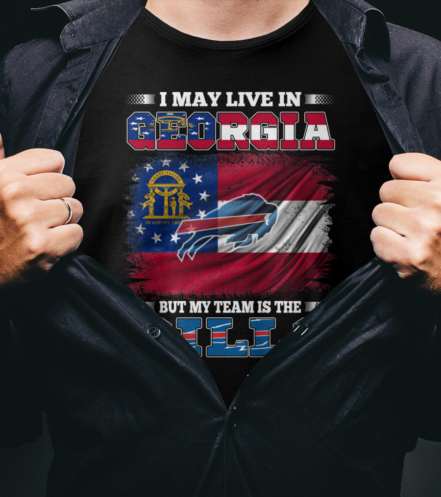Georgia Resident Proudly Supports The Buffalo Bills Team T-Shirt