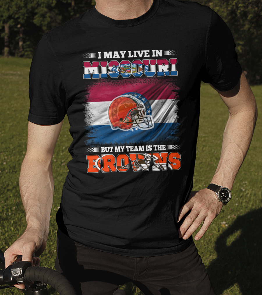 Missouri Fan With Allegiance To The Browns Football Team T-Shirt