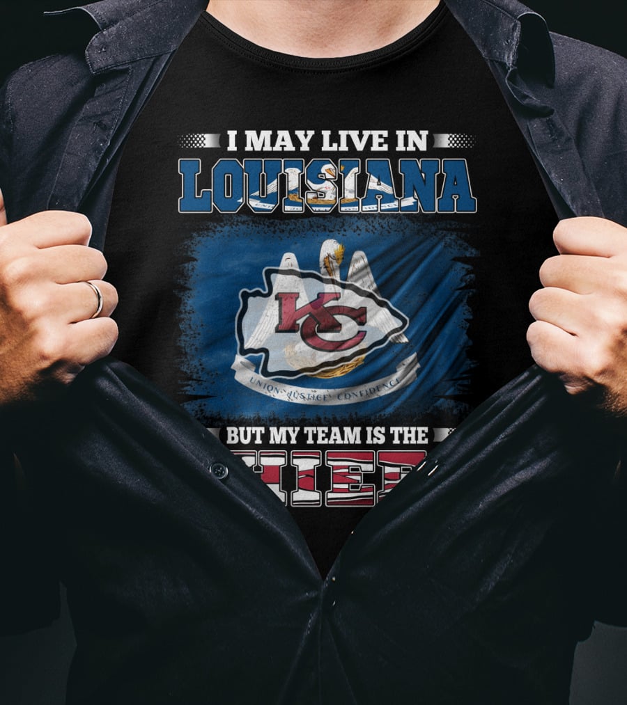 Louisiana Pride With Chiefs Allegiance Flag T-Shirt