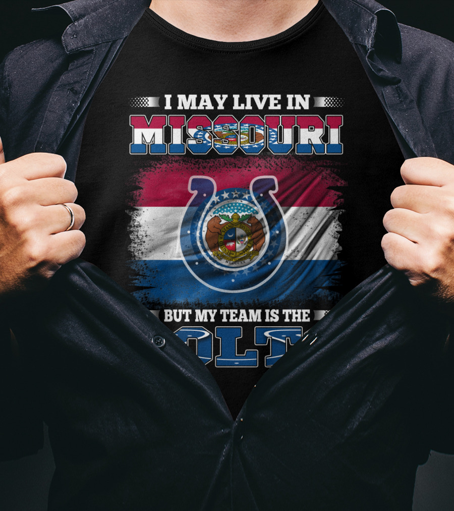 Missouri Roots Colts Loyalty Shows State Flag Pride T-Shirt