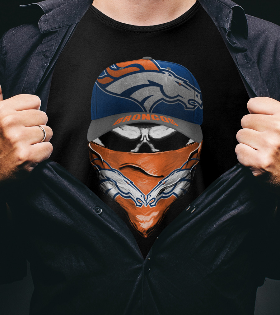 Denver Broncos Cap And Bandana T-Shirt