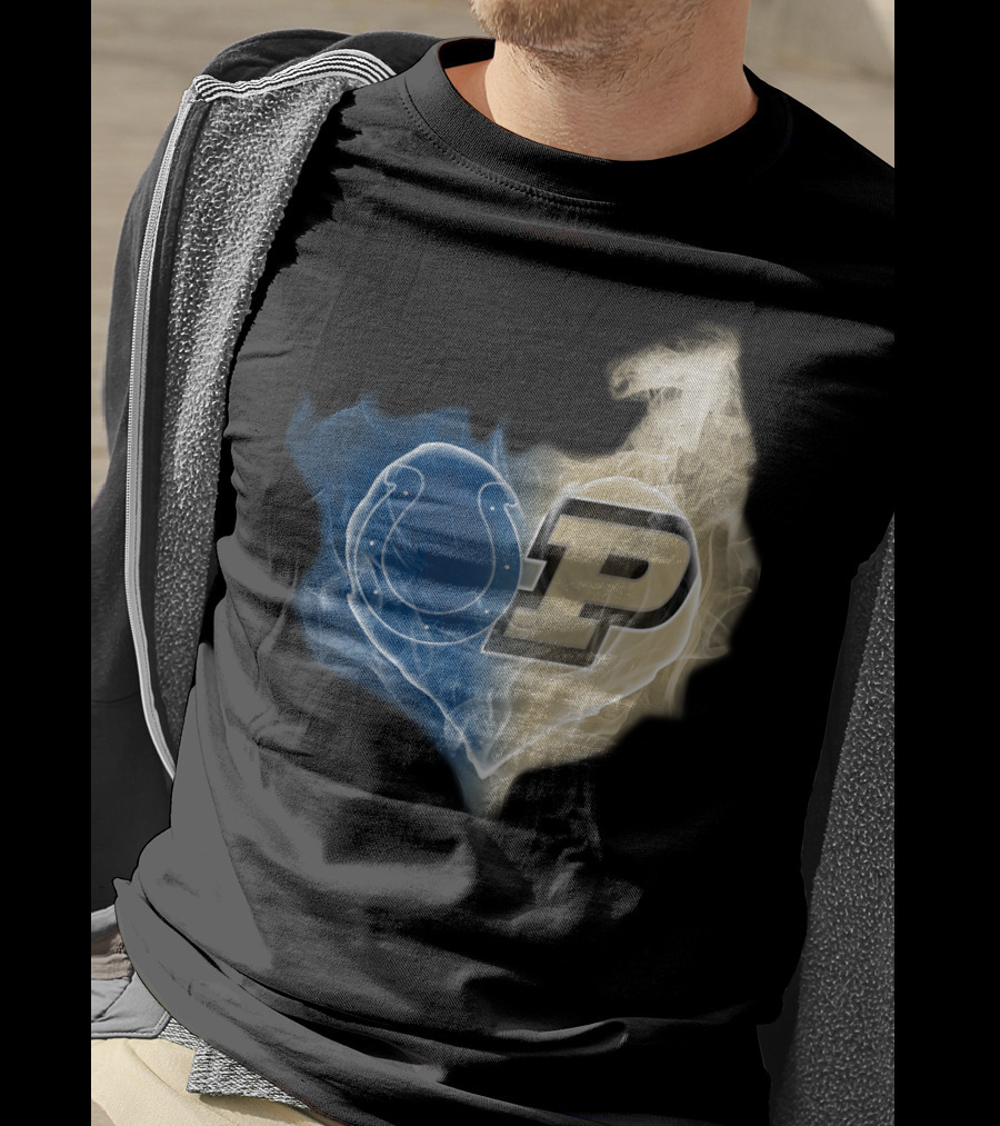 Colts Purdue Boilermakers Heart T-Shirt