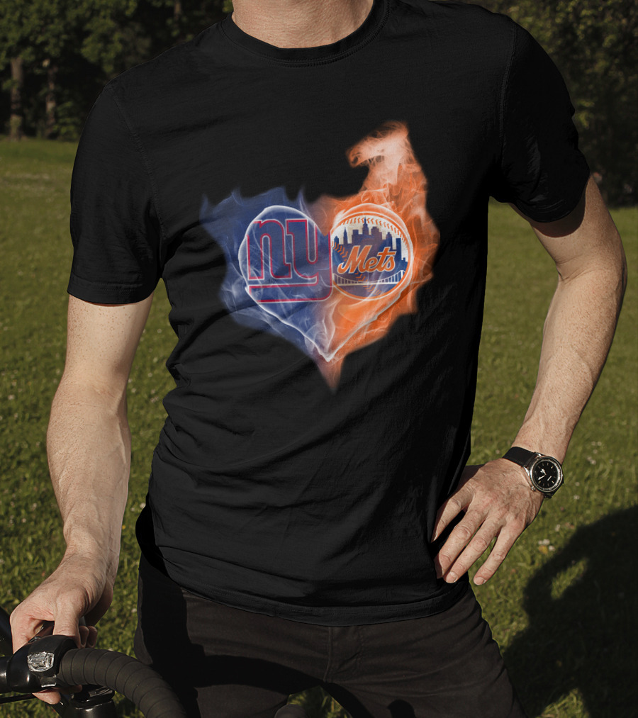 New York Giants Mets Heart T-Shirt