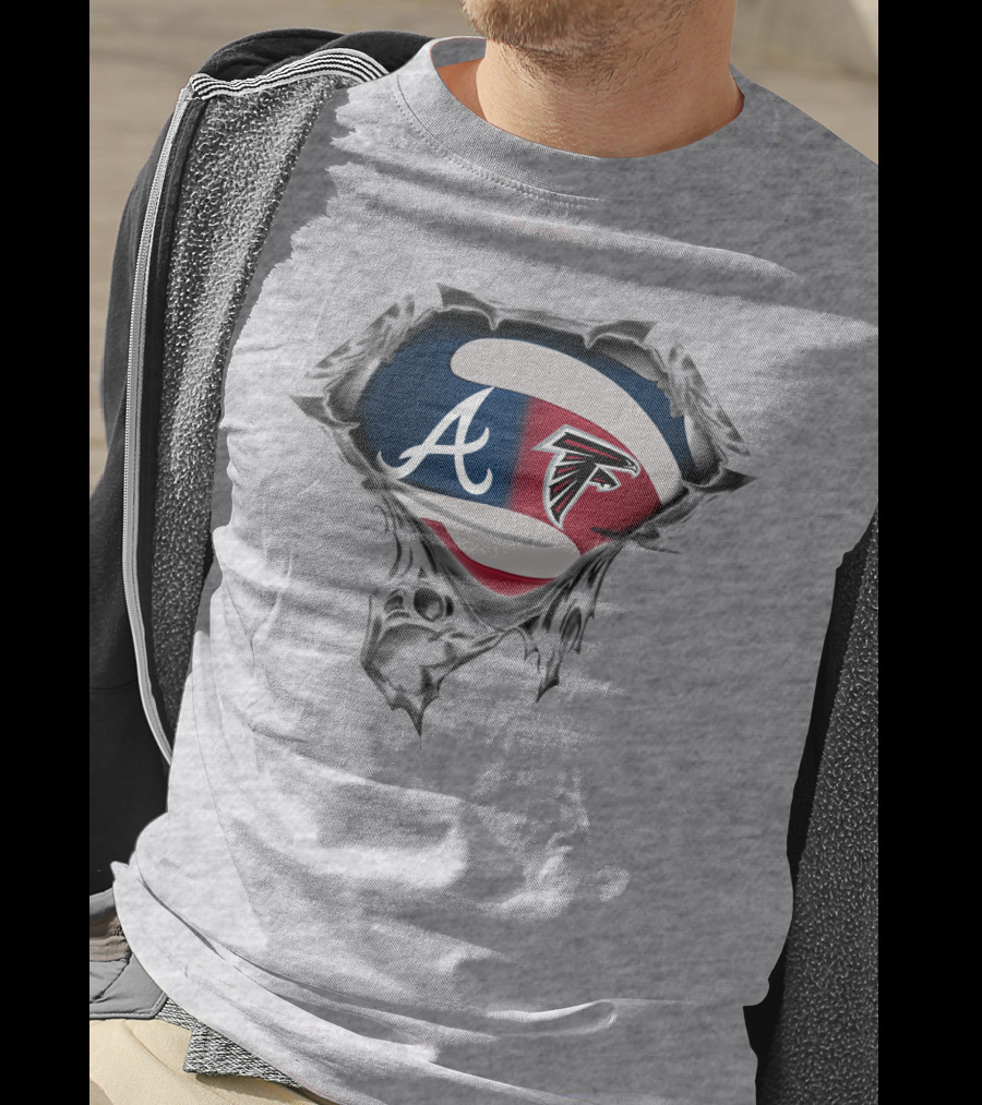 Atlanta Braves Falcons Sports Combo T-Shirt