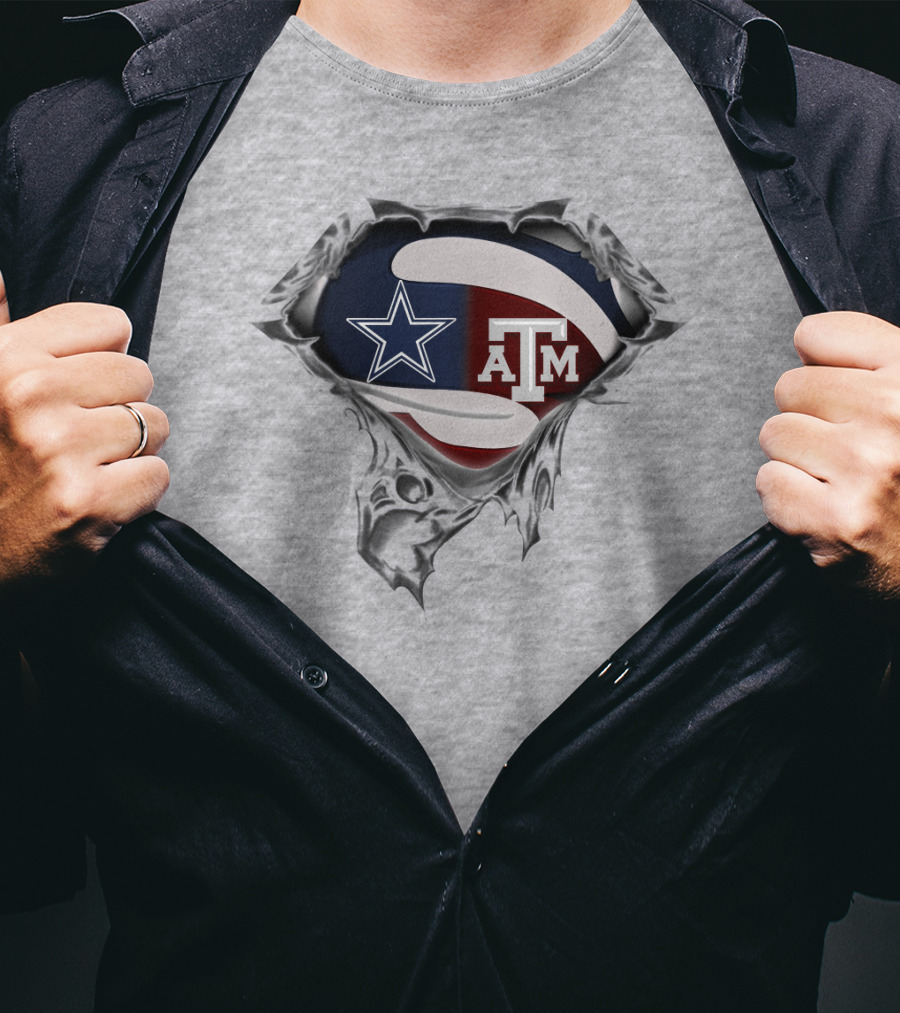Cowboys A&M Aggies Superman T-Shirt