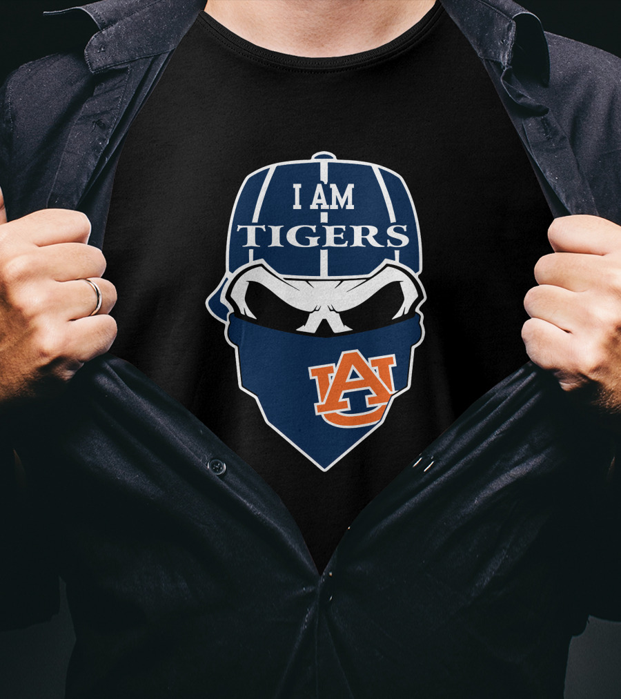 I Am Auburn Tigers Skull T-Shirt