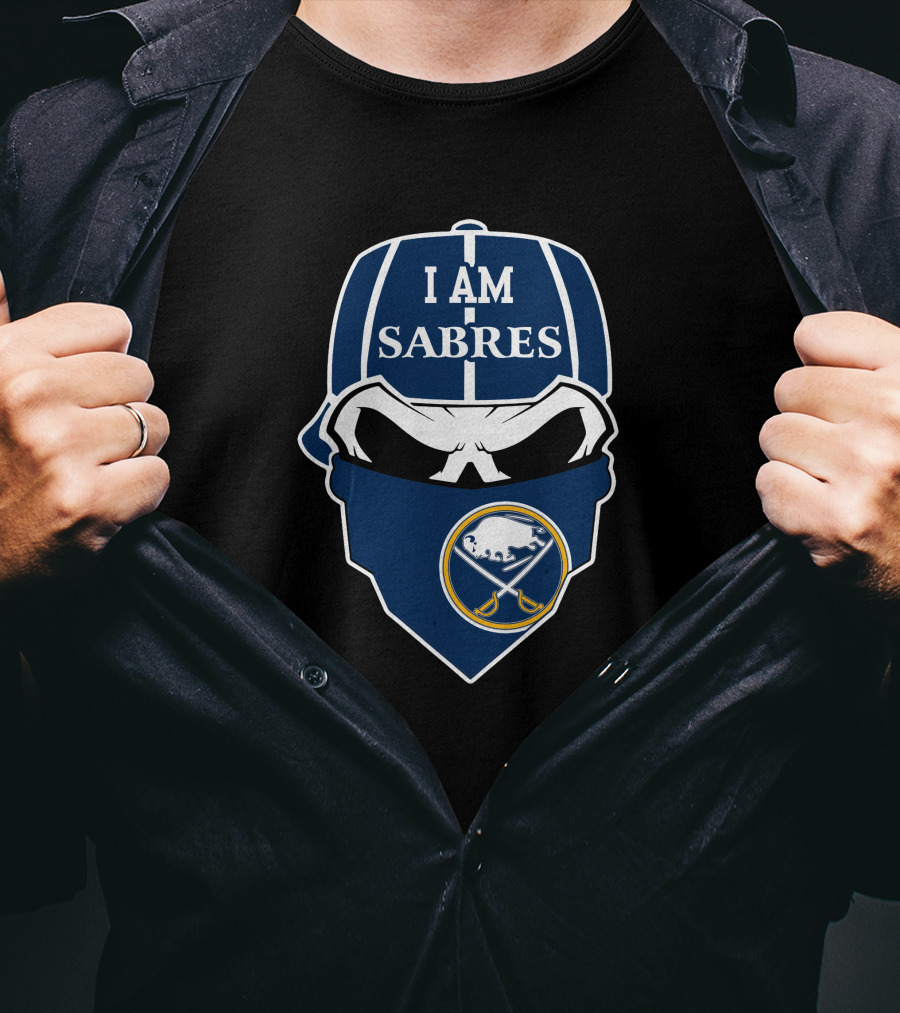 I Am Sabres Buffalo Sabres Skull T-Shirt
