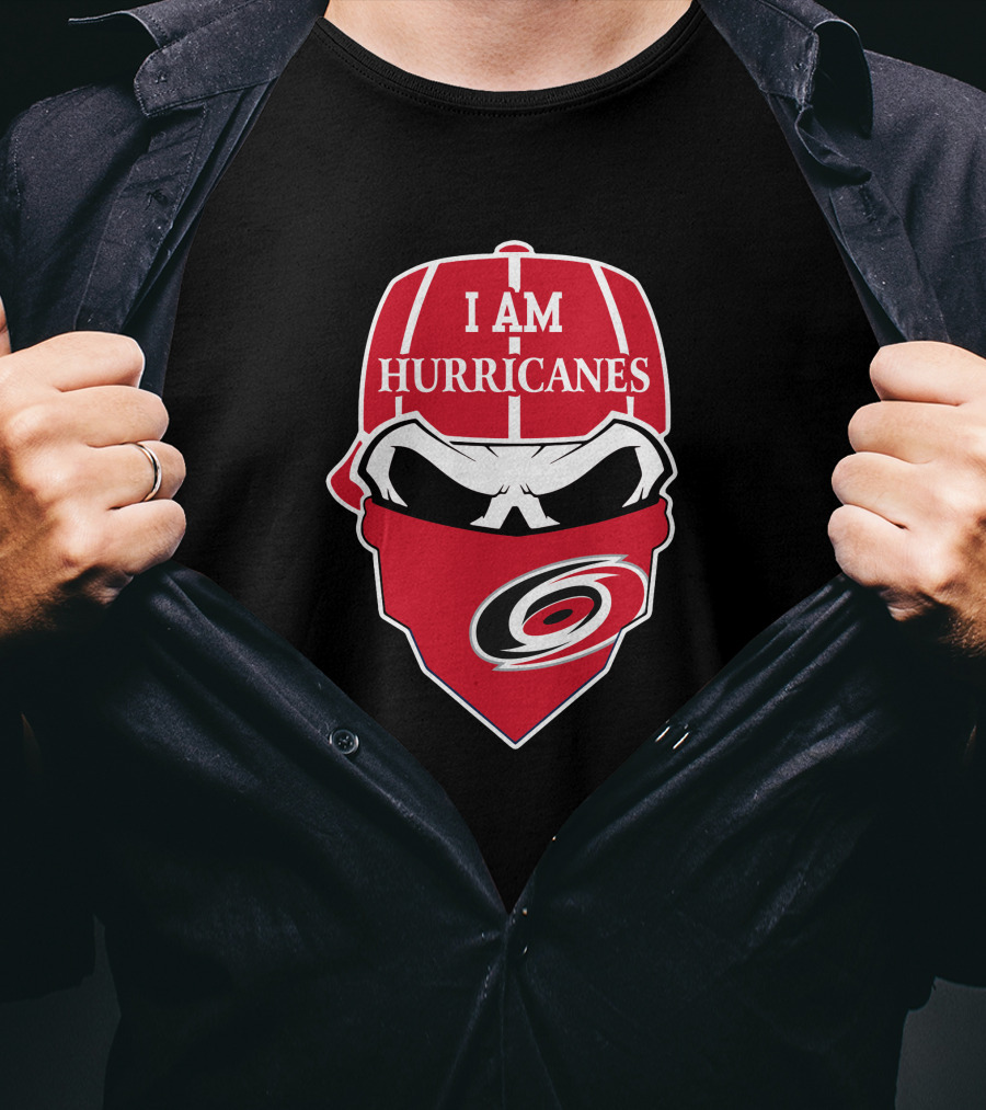 Carolina Hurricanes Skull Mask I Am Hurricanes T-Shirt