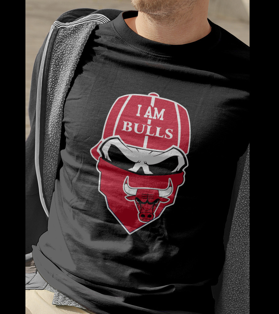 I Am Bulls Chicago Bulls Skull T-Shirt
