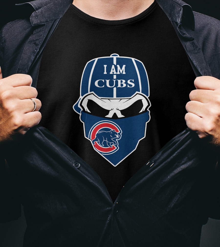 I Am Cubs Skull Chicago Cubs T-Shirt