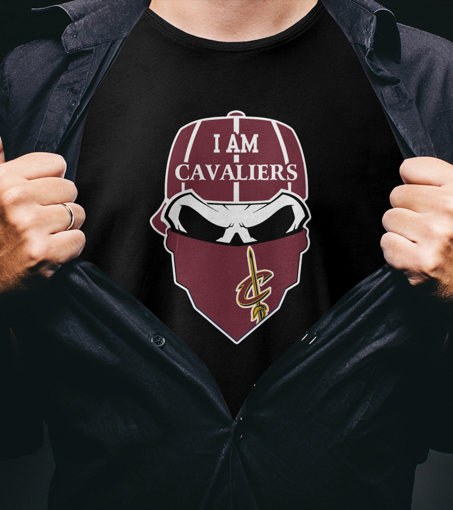 I Am Cavaliers Skull With Cleveland Cavaliers T-Shirt