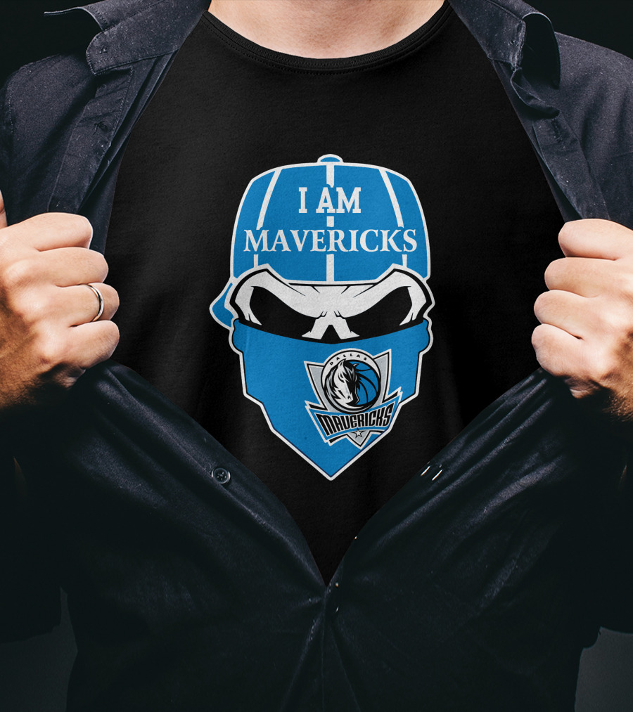 I Am Dallas Mavericks Skull T-Shirt