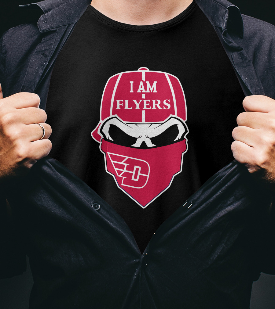 I Am Flyers Dayton Skull Logo T-Shirt