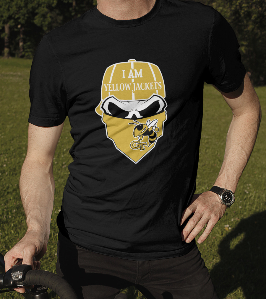 Georgia Tech Yellow Jackets Skull I Am Yellow Jackets T-Shirt