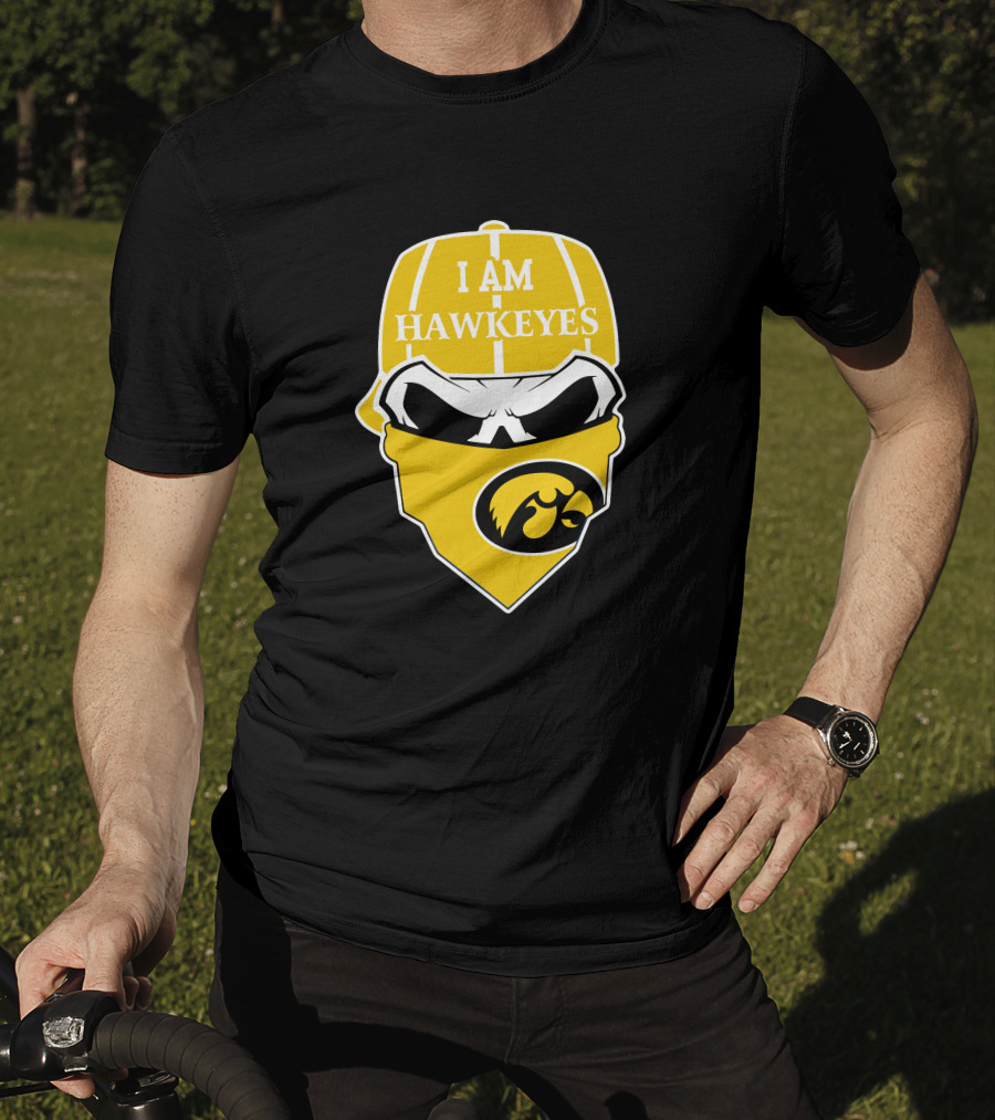 I Am Hawkeyes Iowa Hawkeyes Skull 1 T-Shirt