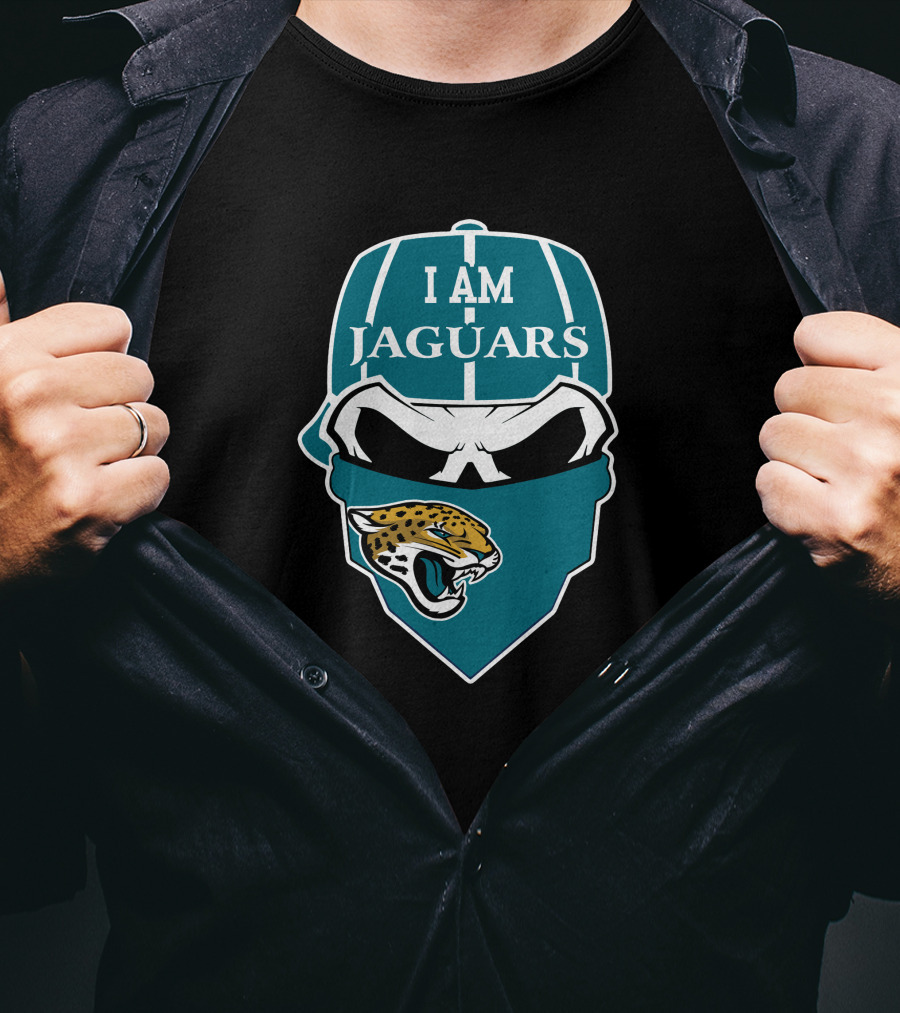 I Am Jaguars Skull Design Featuring Jacksonville Jaguars T-Shirt