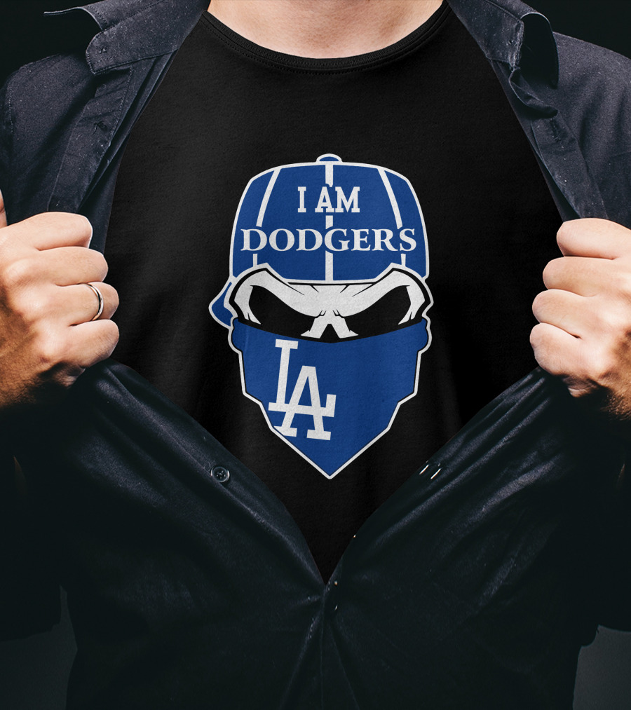 I Am Dodgers La Skull Los Angeles Dodgers T-Shirt
