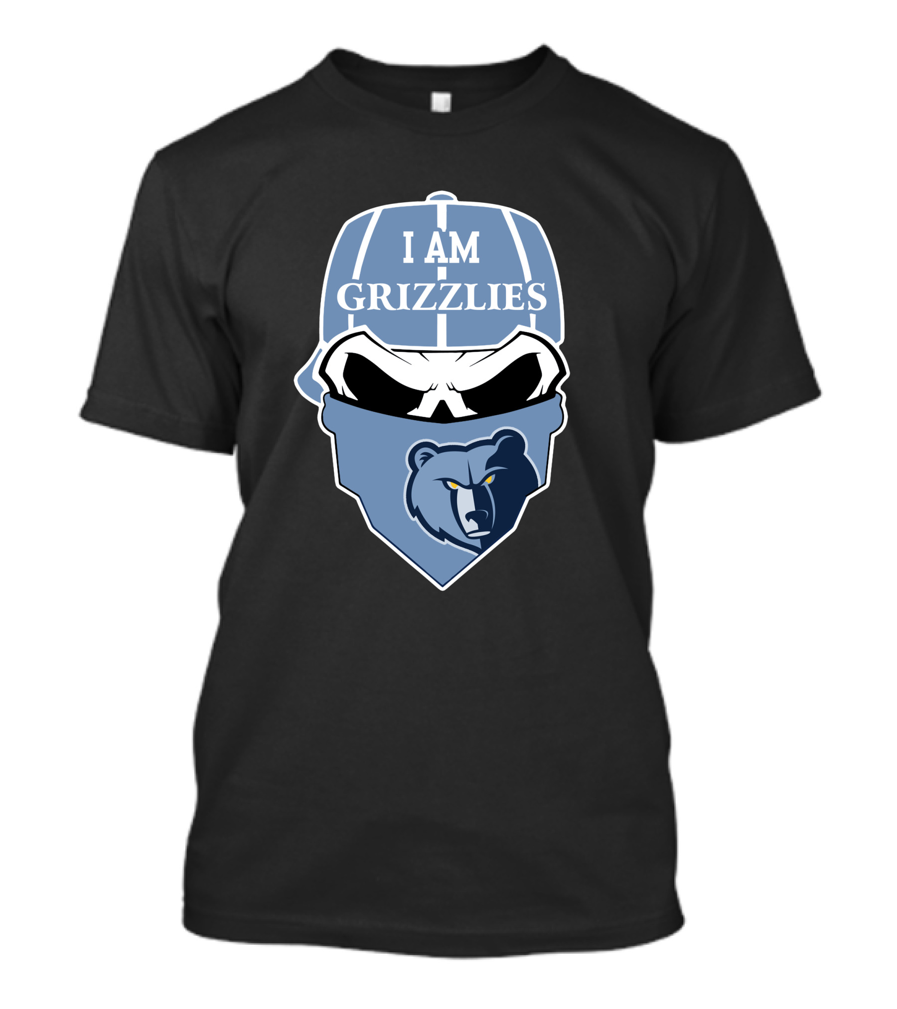 I Am Grizzlies Memphis Grizzlies Skull T-Shirt