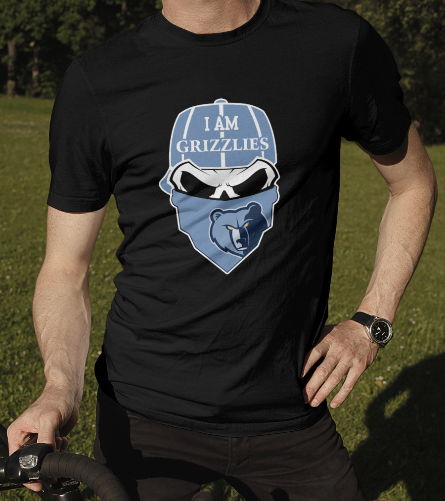 I Am Grizzlies Memphis Grizzlies Skull T-Shirt