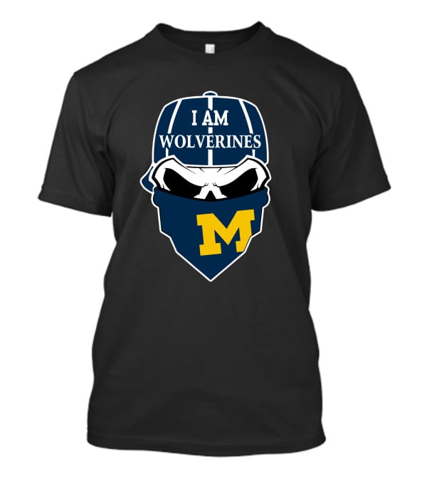 I Am Wolverines Skull M T-Shirt