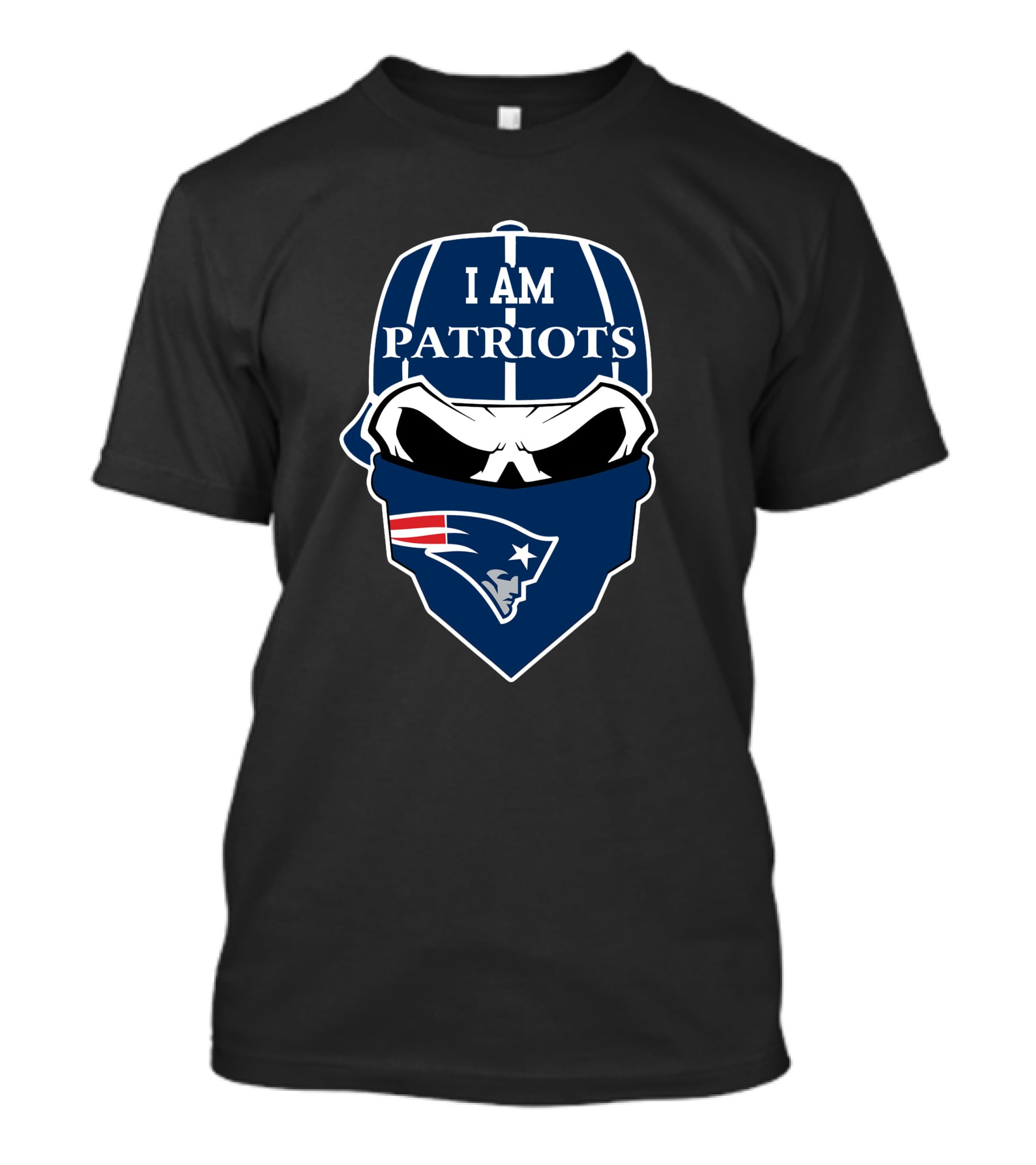 I Am Patriots New England Patriots Skull T-Shirt