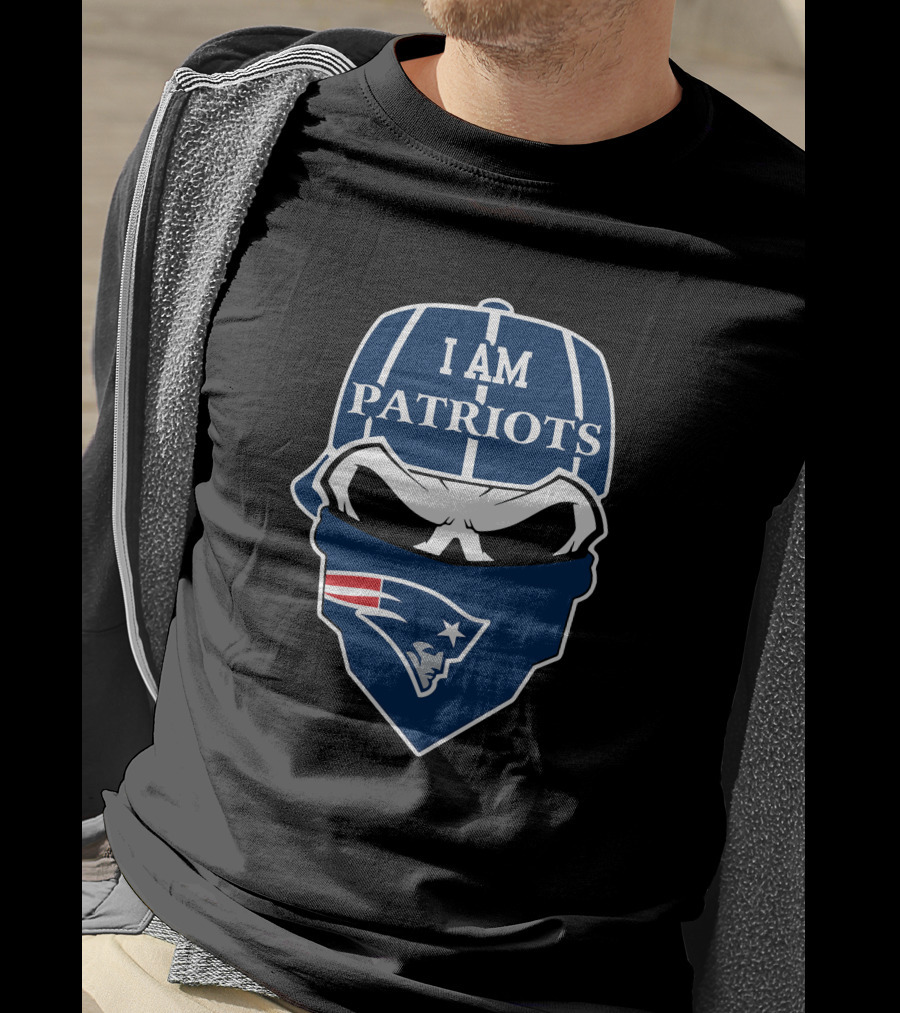 I Am Patriots New England Patriots Skull T-Shirt