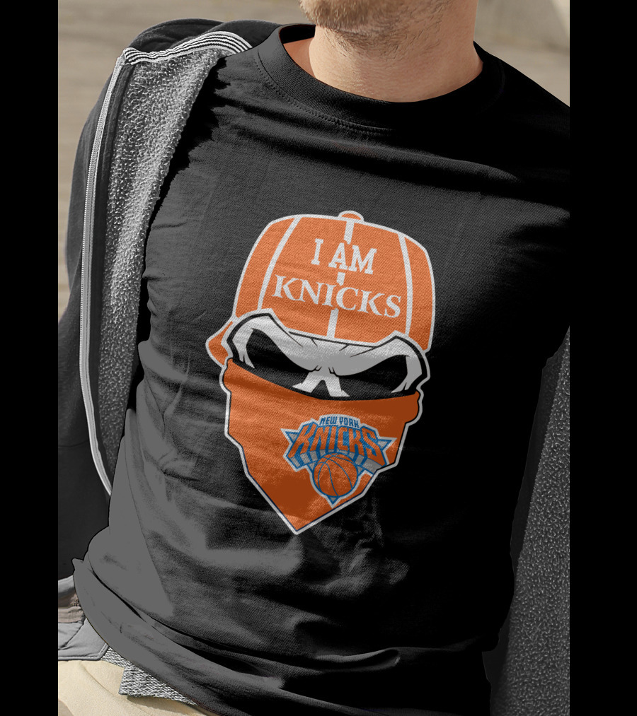 I Am Knicks New York Knicks Skull T-Shirt