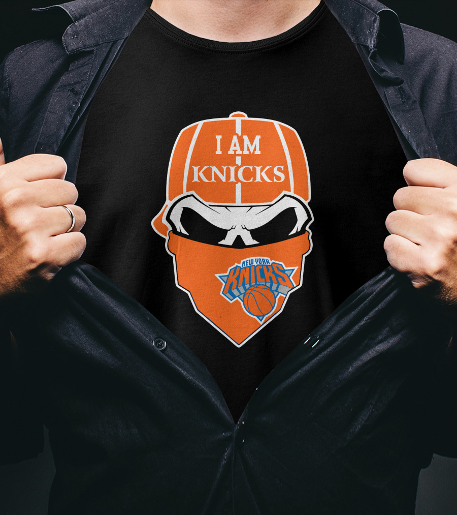 I Am Knicks New York Knicks Skull T-Shirt