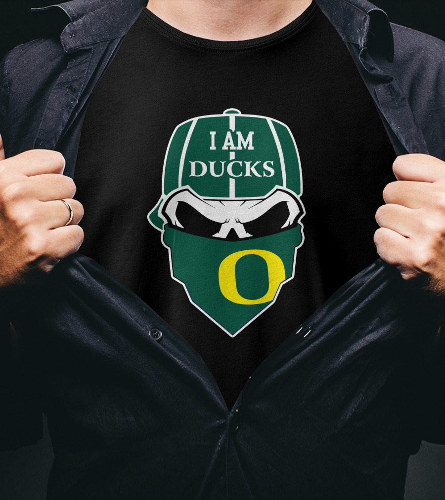 I Am Ducks Oregon Ducks Skull O T-Shirt