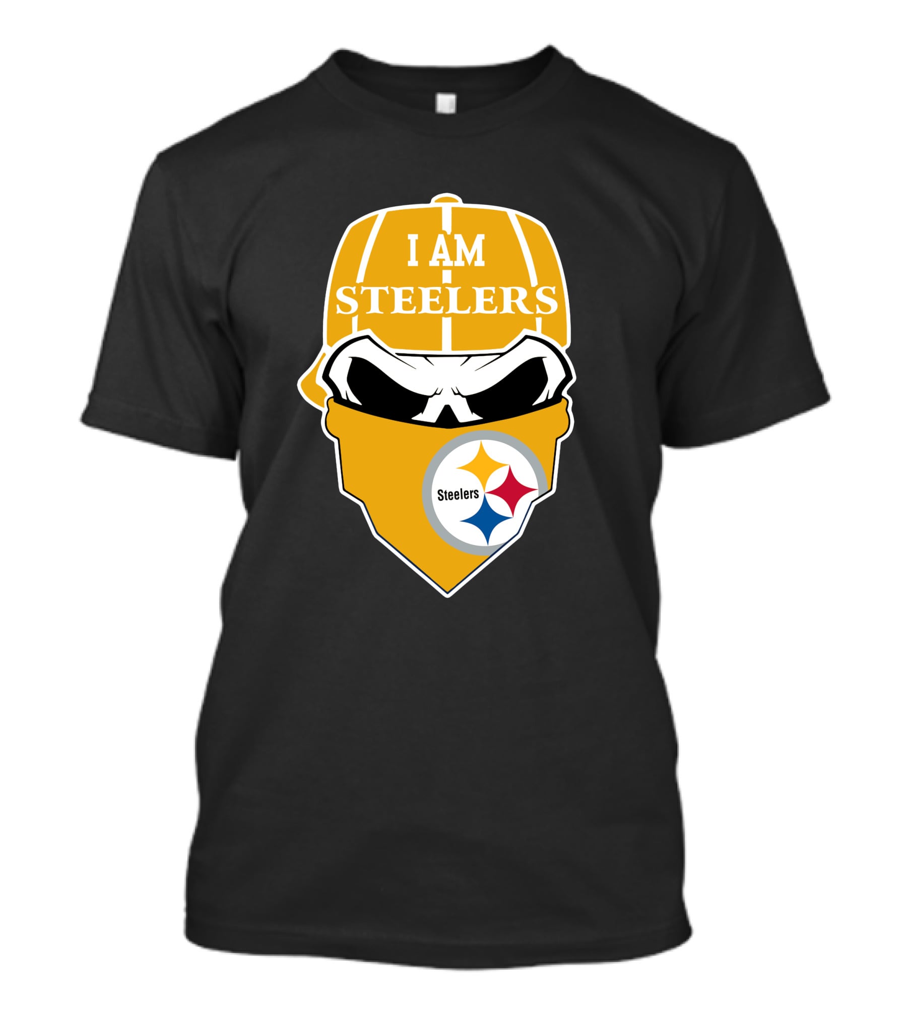 Pittsburgh Steelers Skull I Am Steelers T-Shirt