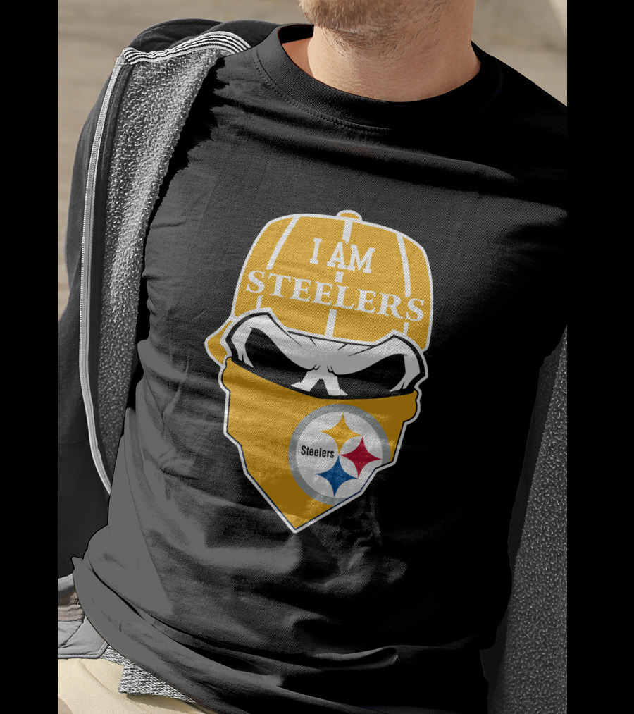Pittsburgh Steelers Skull I Am Steelers T-Shirt