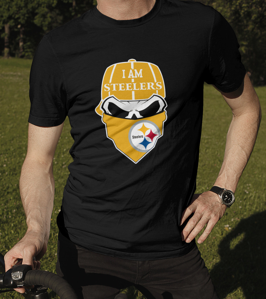 Pittsburgh Steelers Skull I Am Steelers T-Shirt