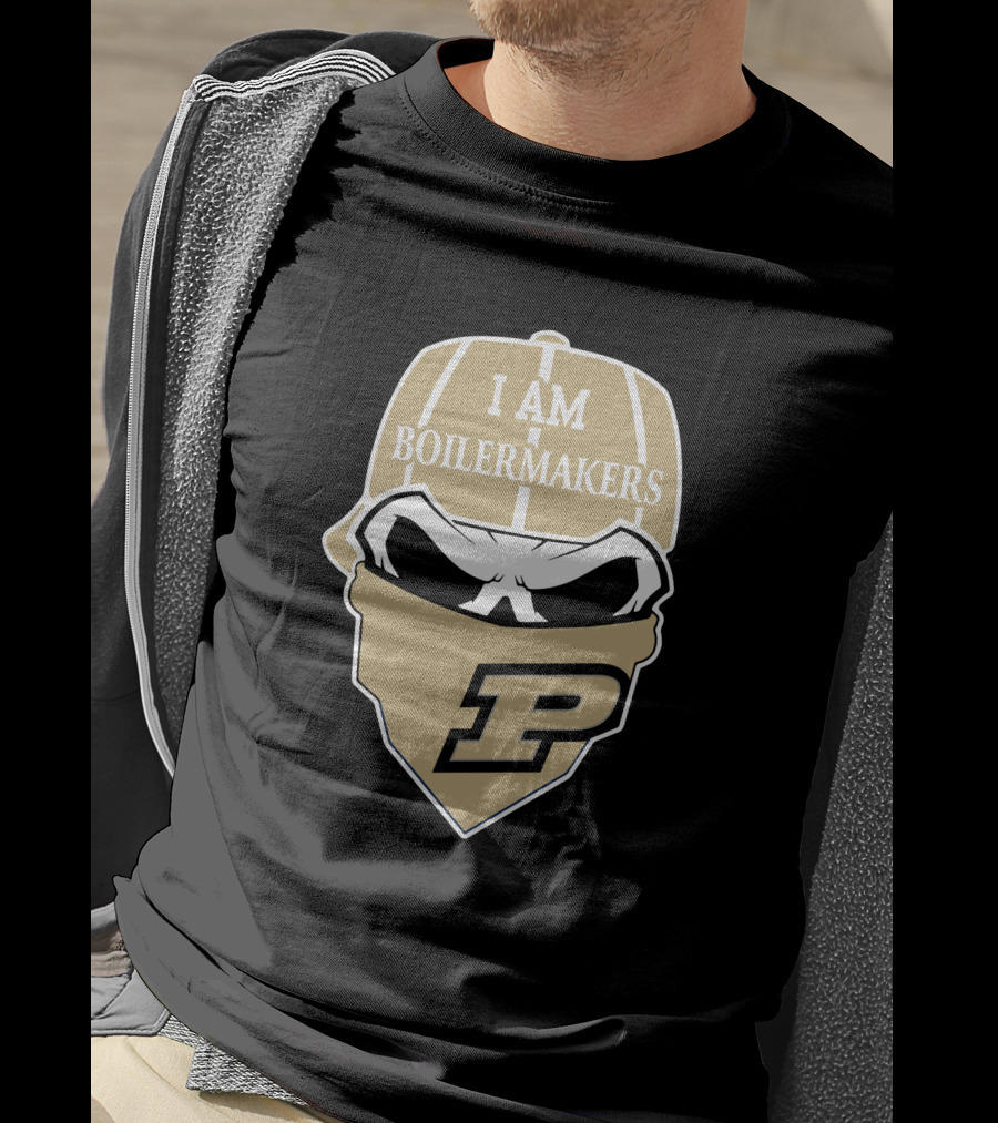 Purdue Boilermakers Skull I Am Boilermakers T-Shirt