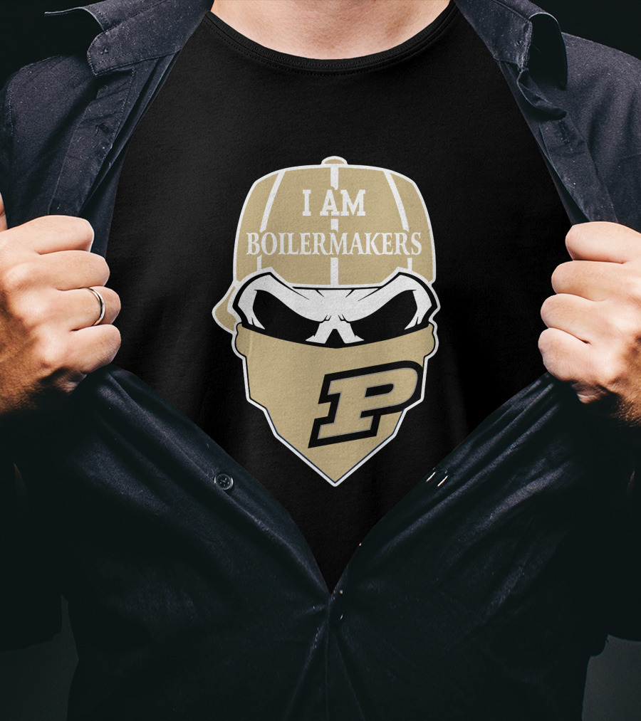 Purdue Boilermakers Skull I Am Boilermakers T-Shirt