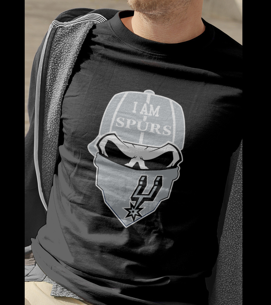 San Antonio Spurs I Am Spurs Skull T-Shirt