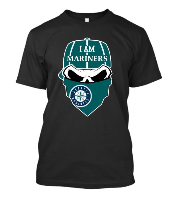 I Am Mariners Seattle Mariners Skull T-Shirt