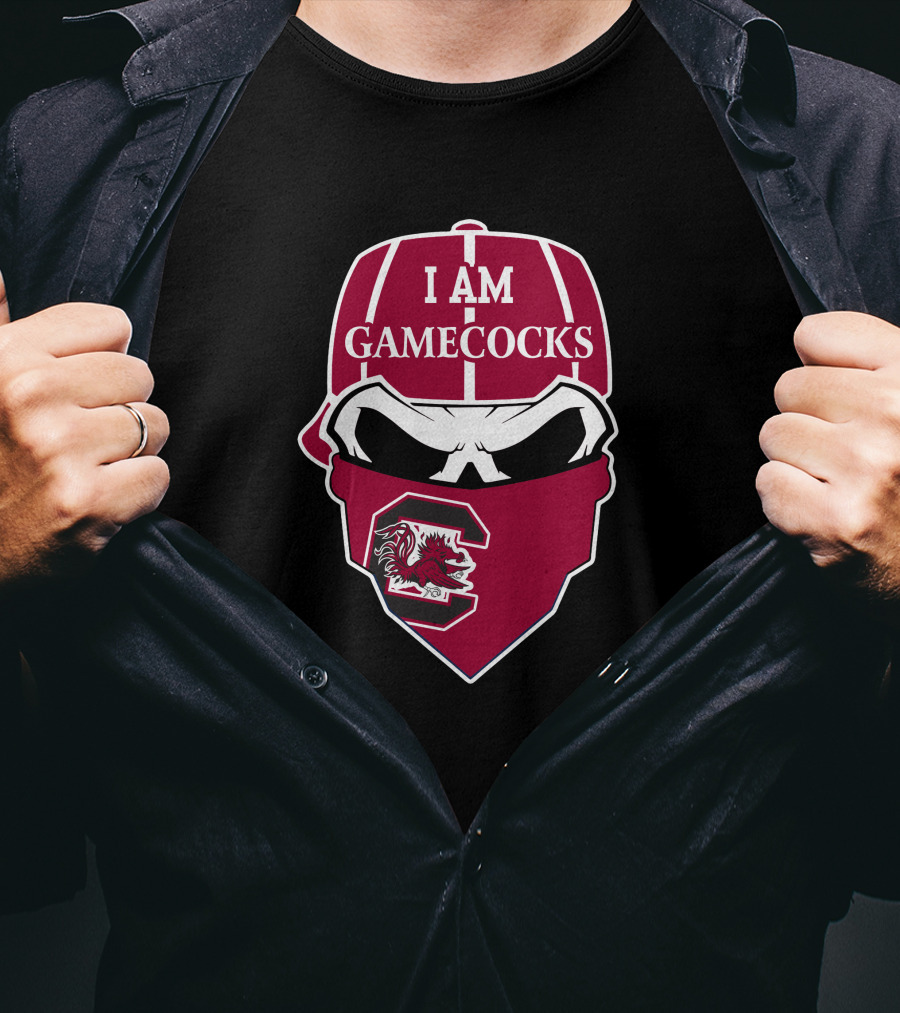 I Am Gamecocks South Carolina Gamecocks Skull T-Shirt