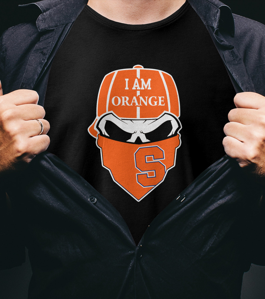 I Am Orange Syracuse Skull S T-Shirt