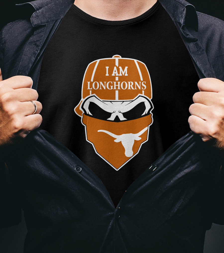 I Am Longhorns Texas Longhorns Skull T-Shirt