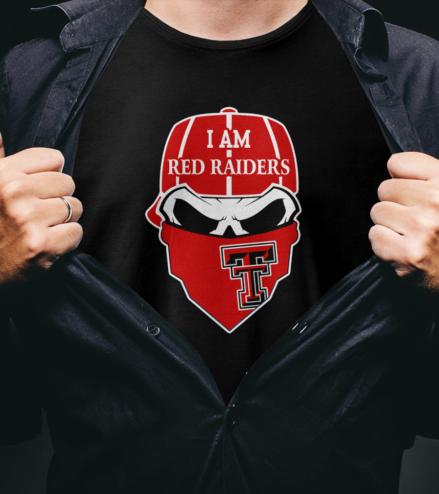 I Am Texas Tech Red Raiders Skull T T-Shirt