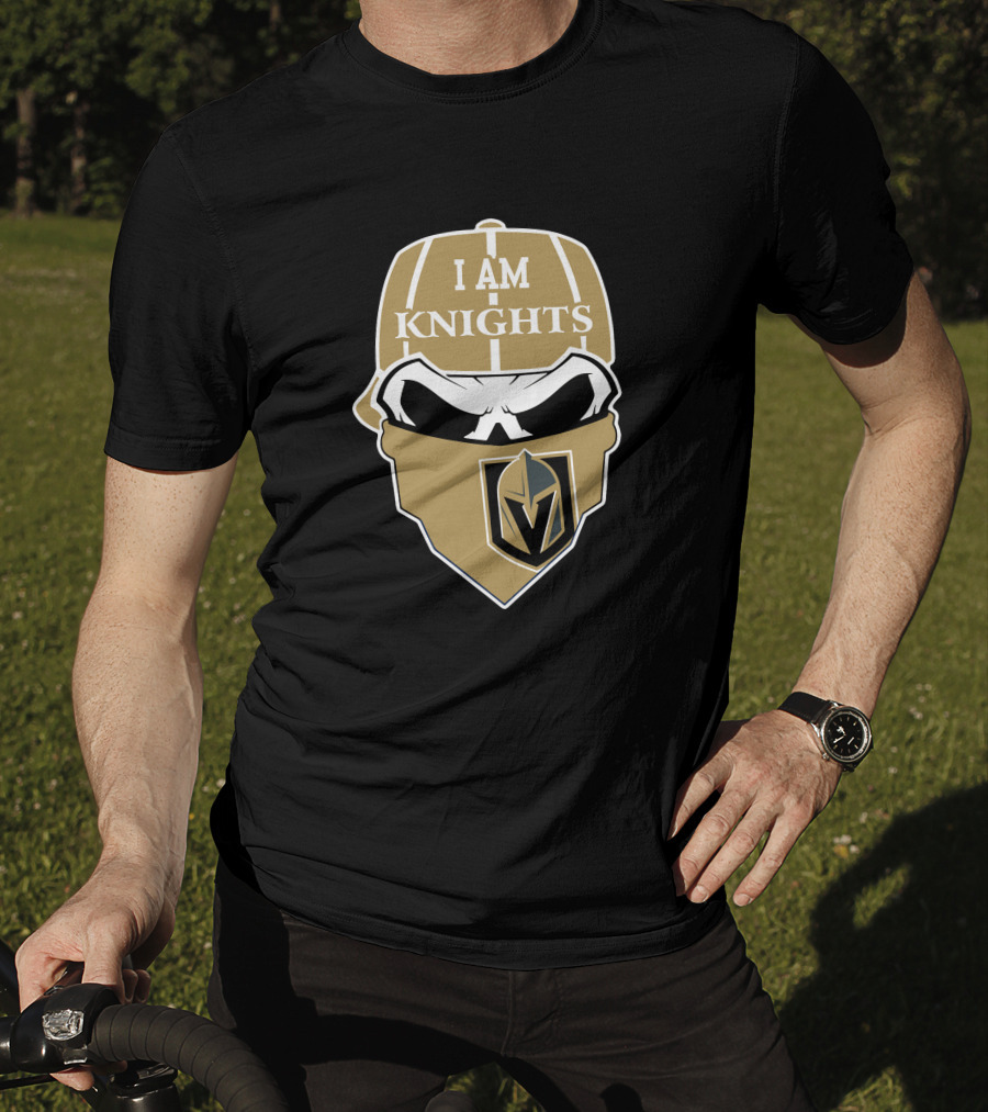 I Am Knights Vegas Golden Knights Skull T-Shirt