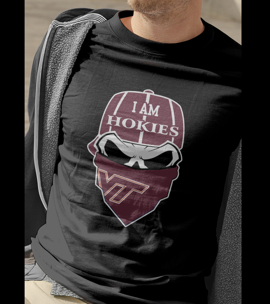 I Am Hokies Vt Skull Virginia Tech T-Shirt