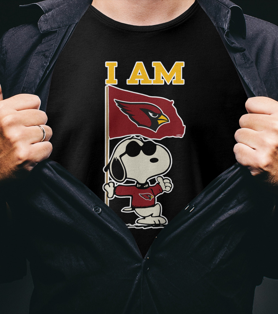 I Am Arizona Cardinals Snoopy T-Shirt
