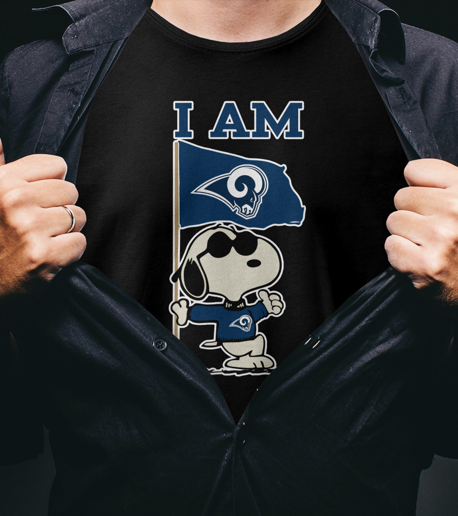 I Am Los Angeles Rams Snoopy T-Shirt
