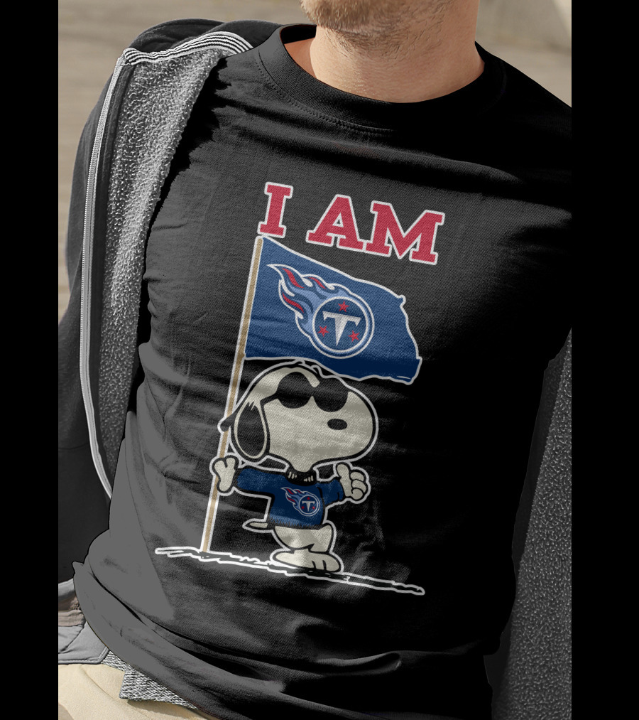 I Am Tennessee Titans Snoopy T-Shirt