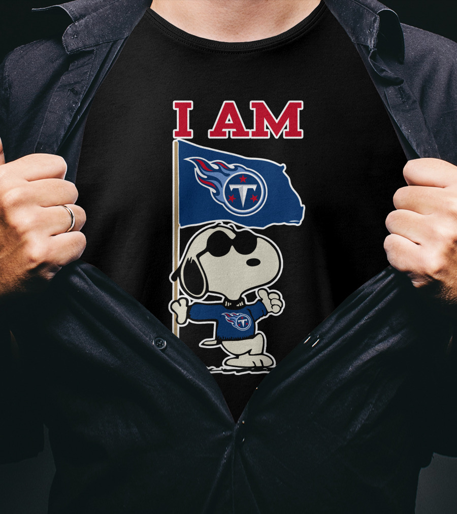 I Am Tennessee Titans Snoopy T-Shirt